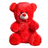 ToysTender Cuddly Sitting Red Stuffed Teddy Bear Soft Toy Valentine Gift 15 Inch