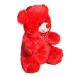 ToysTender Cuddly Sitting Red Stuffed Teddy Bear Soft Toy Valentine Gift 15 Inch