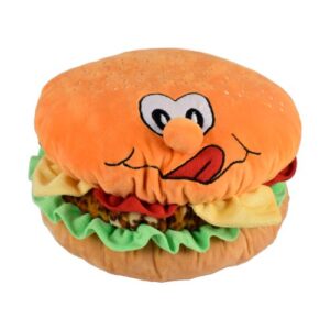 ToysTender Hamburger Plush Stuffed Cushion Shaped Soft Toy Multicolor 18 Cm