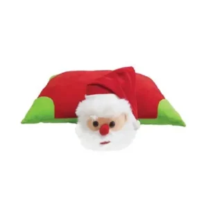 ToysTender Santa Folding Plush Stuffed Soft Kids Pillow Cushion 16X12 Inch Multicolor